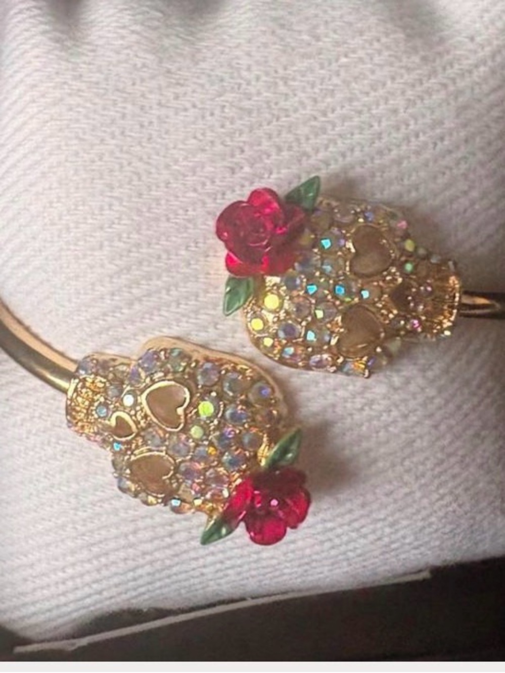 True to Form Double Sugar Skull Bangle